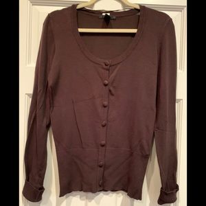 H & M brown button up cardigan.Sz 10.Great basic